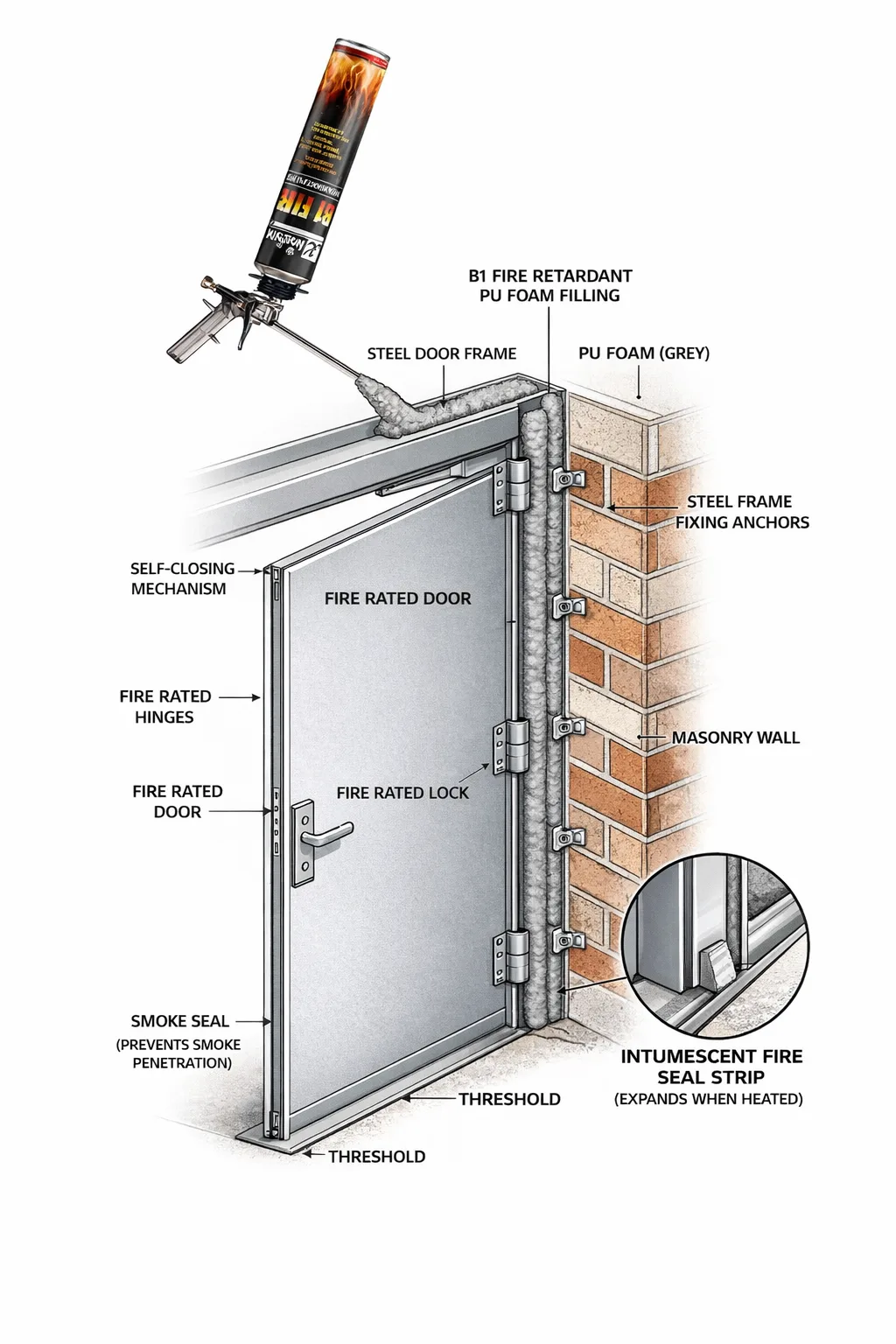 Kingston B1 Fire Retardant PU Foam offers a reliable line of defense