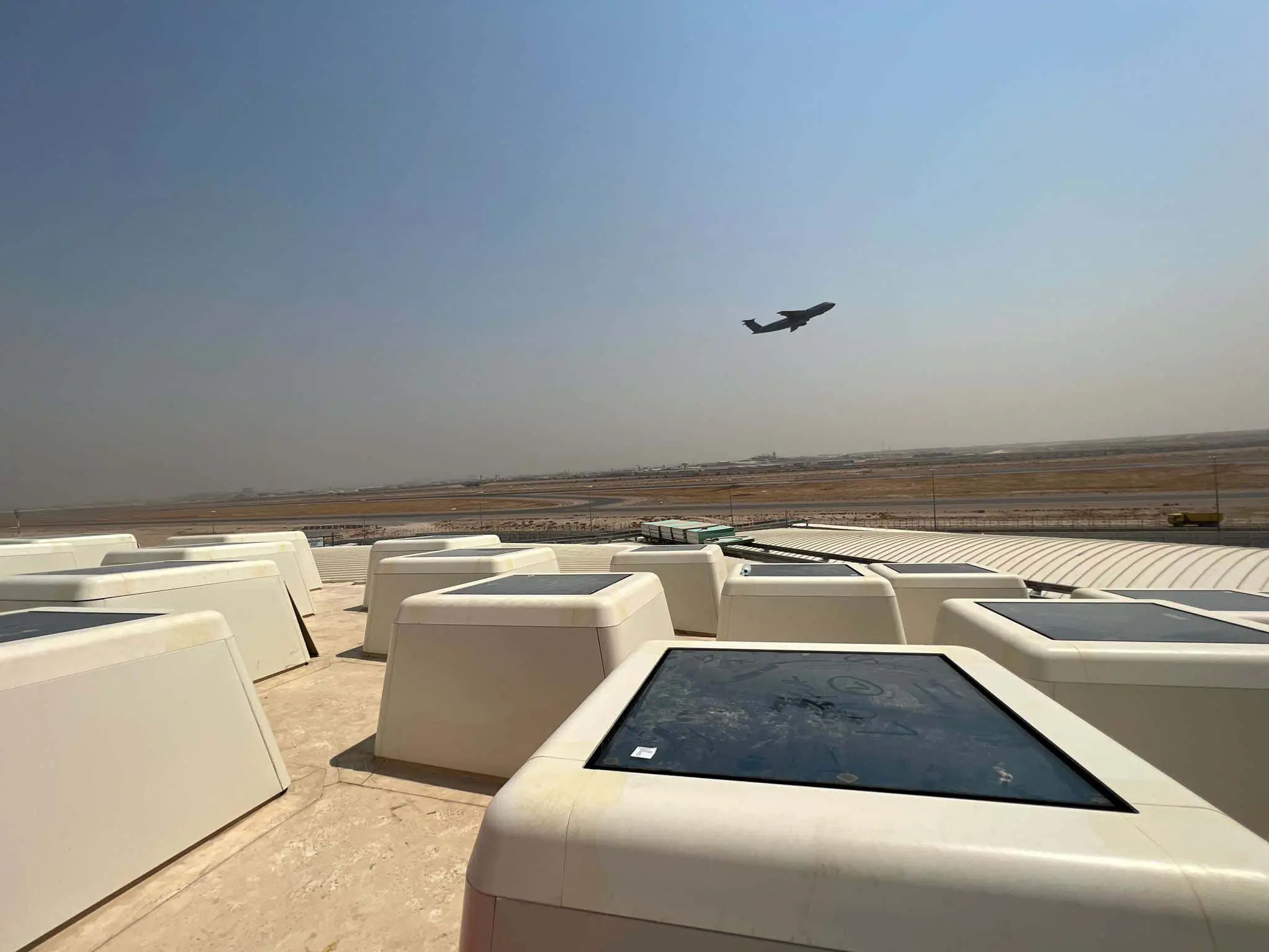 Kuwait International Airport Terminal provides a clear example of integrated façade
