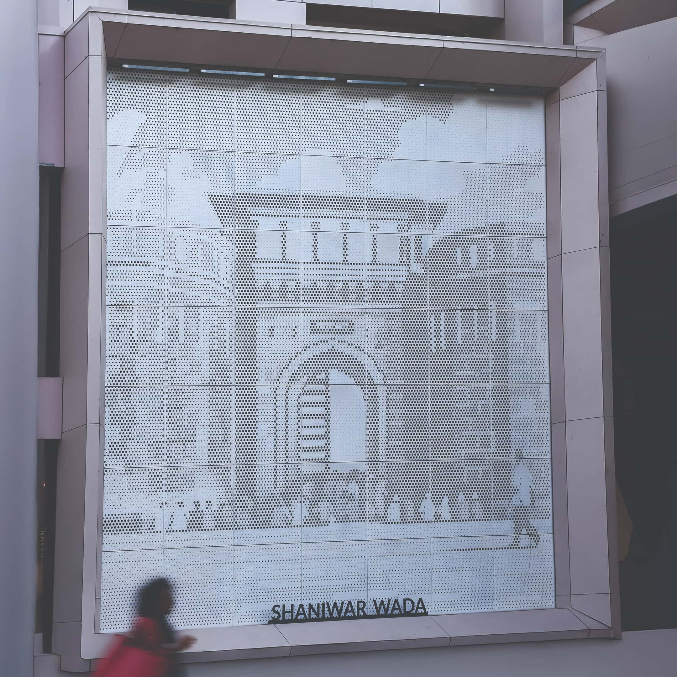 Shaniwar Wada brought to life through calibrated perforations and tonal depth