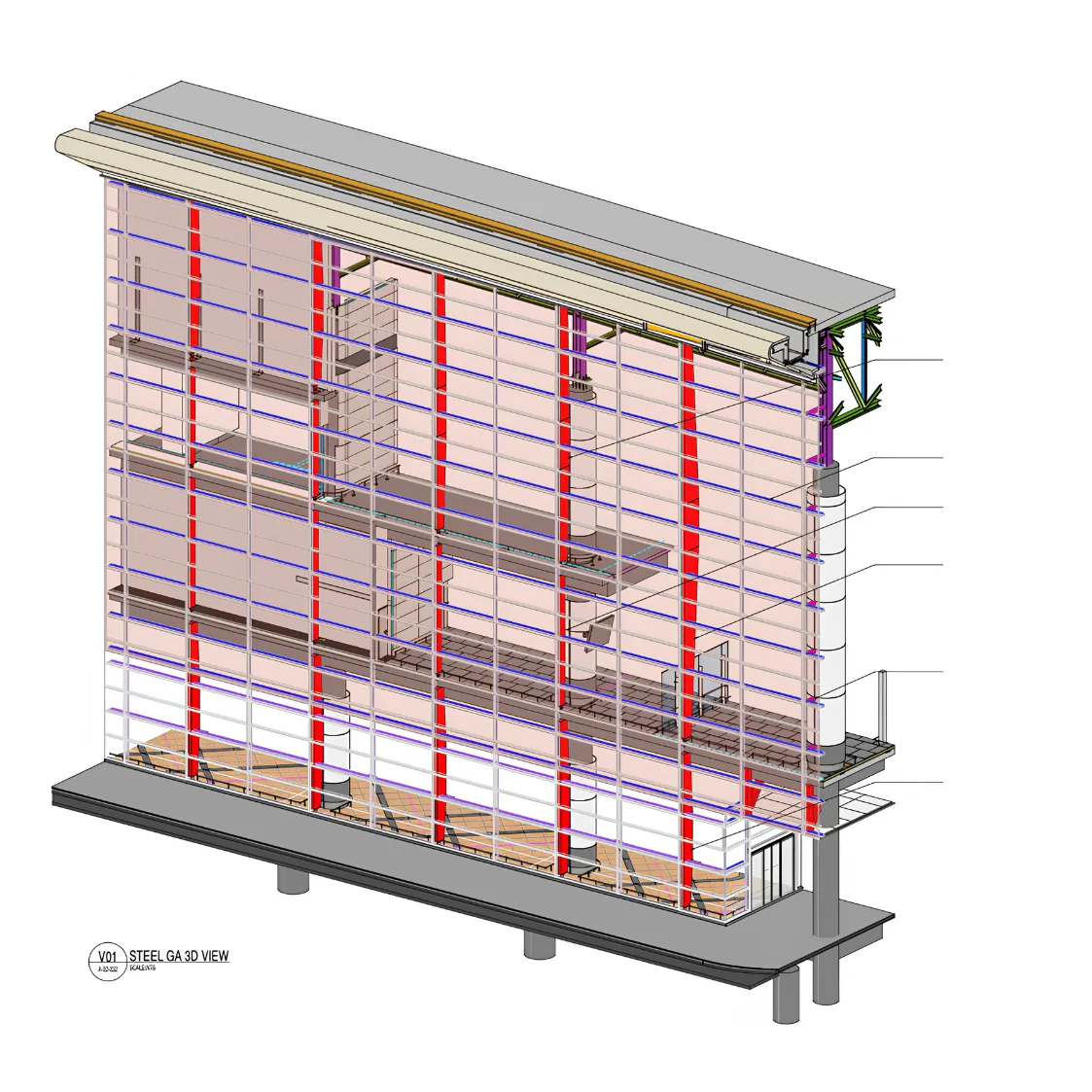 Tall façades of up to 21 m, with uninterrupted glazing from floor to roof in the main passenger terminal