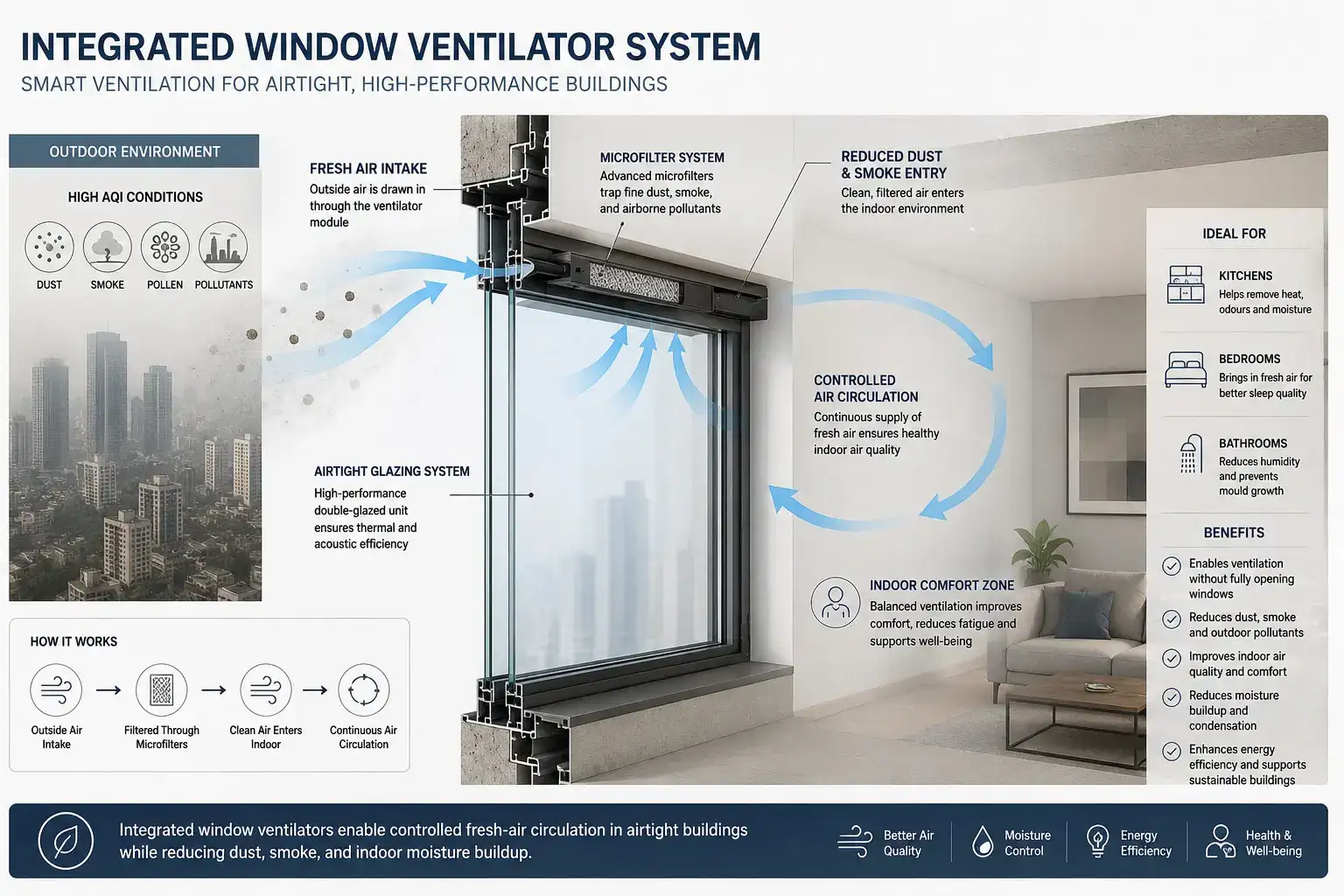 Integrated ventillator system