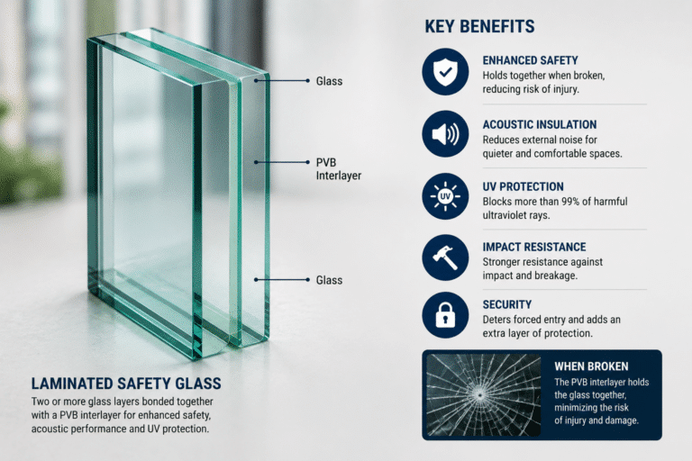 Figure 2 - Double-glazed unit illustrating the insulating cavity responsible for thermal performance