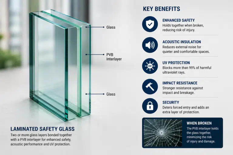 Figure 2 - Double-glazed unit illustrating the insulating cavity responsible for thermal performance
