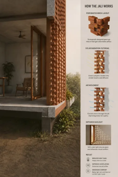Dissection of traditional Indian jaali walls and façade skins understanding their performance and functionality