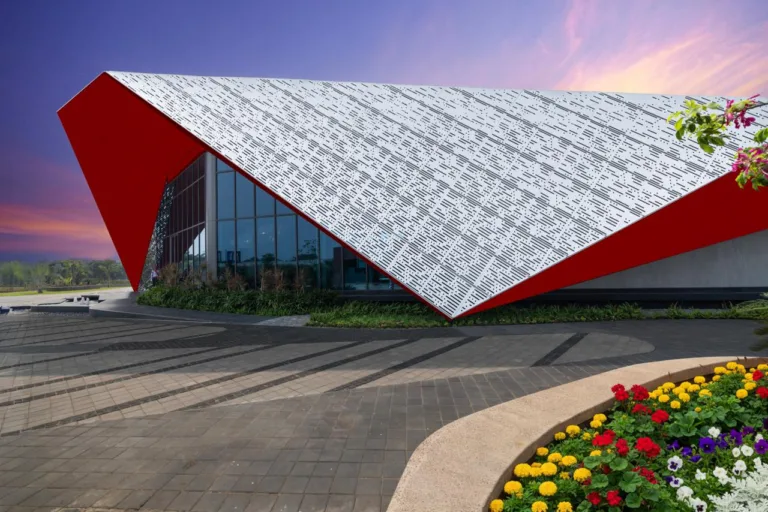 Solar-Responsive Perforations: The perforation density varies according to solar orientation, allowing the façade to filter direct sunlight while maintaining outward views and introducing soft, diffused daylight.